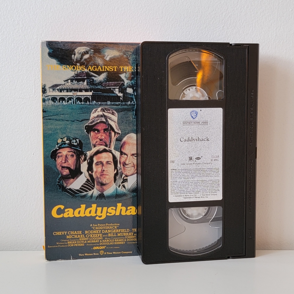 Vintage 1991 reissue of 1980s Caddyshack VHS Tape